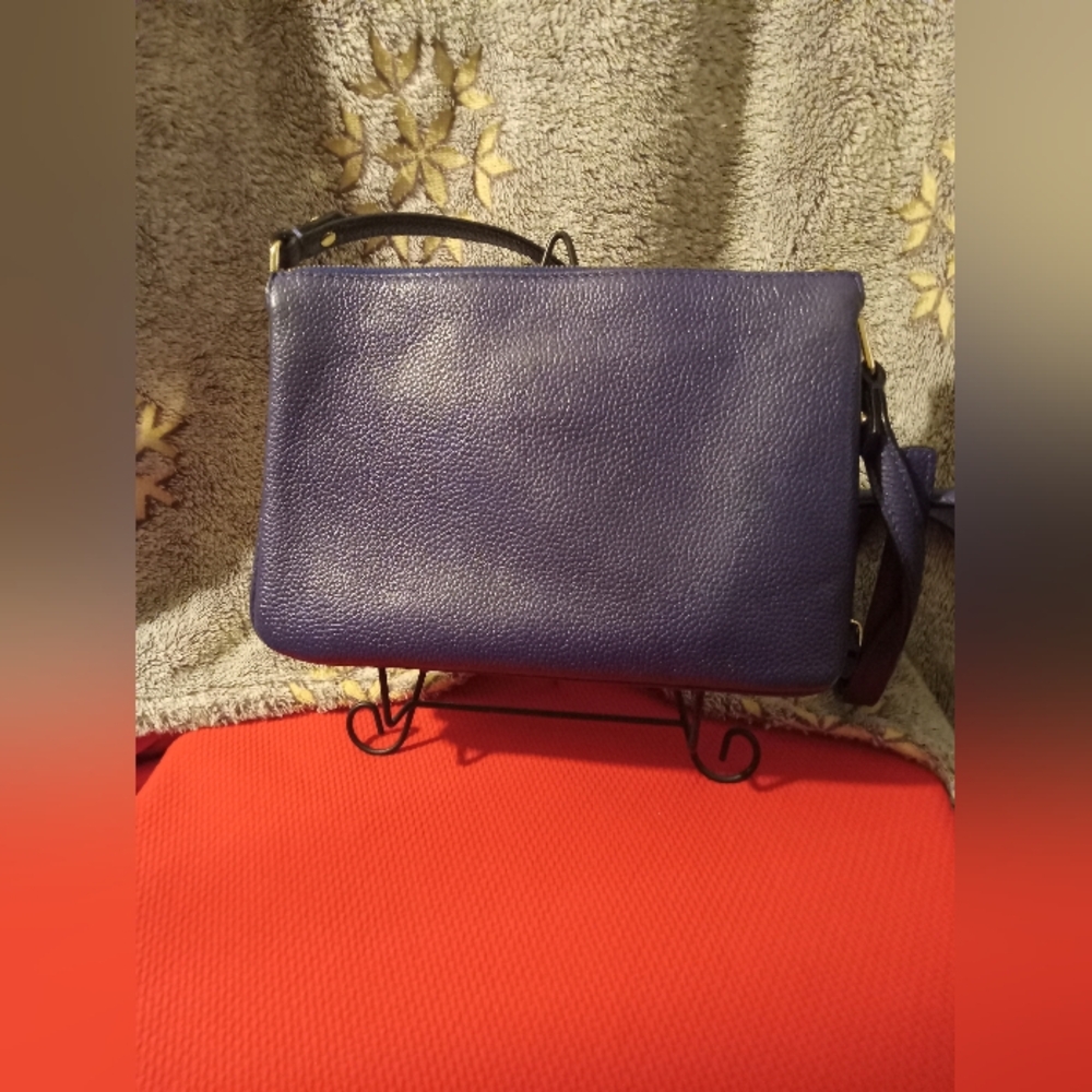 Kate Spade Grape Pebbled Leather Crossbody Bag and Wallet Set EUC - Picture 2 of 16